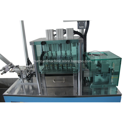 Smart Card Chip Detection and IC Punching Machine